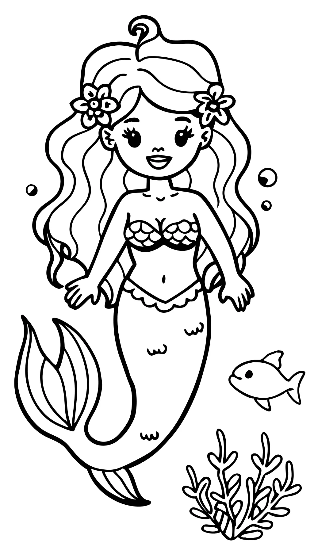 print mermaid coloring pages